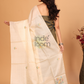 Pure Handloom Tussar Silk Jamdani Dupatta Pale Brown - 033