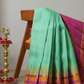 Silk Mark Certified Handloom Kanjivaram Silk Saree  |  Seafoam Teal