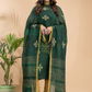 Pine Green Linen X Linen 2-Piece Set Kurti & Dupatta (UNSTITCHED) - 020
