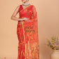 Muslin Tissue Jamdani Saree With Imperial Red - 127
