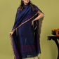 Handwoven Jamdani cotton Unstitched 2-piece Kurti | Deep Navy Blue