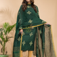 Pine Green Linen X Linen 2-Piece Set Kurti & Dupatta (UNSTITCHED) - 020