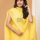 Linen Jamdani Unstitched 2-Piece Kurti  |  Mango Yellow