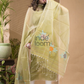 Sunset Gold Jamdani 2-Piece Set Kurti & Dupatta (UNSTITCHED) -683