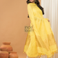 Linen Jamdani Unstitched 2-Piece Kurti  |  Mango Yellow