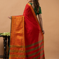 Traditional Narayanpet Cotton Saree | Classic Red