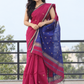 Maheshwari Silk Cotton Saree – Festive Elegance | Pink