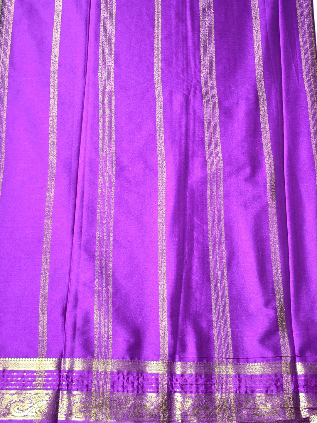 Classic Mysore Silk Saree  |  Purple
