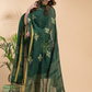 Pine Green Linen X Linen 2-Piece Set Kurti & Dupatta (UNSTITCHED) - 020