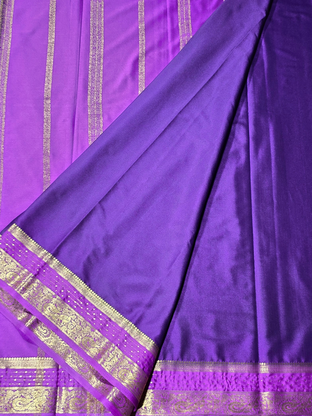 Classic Mysore Silk Saree  |  Purple