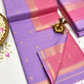 Maheshwari Silk Cotton Saree – Festive Elegance | Lavender