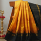 Silk Mark Certified Handloom Kanjivaram Silk Saree  |  Mustard Yellow