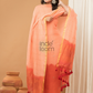 Coral Orange Jamdani 2-Piece Set Kurti & Dupatta (UNSTITCHED) - 140