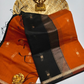 Maheshwari Silk Cotton Saree – Festive Elegance | Orange