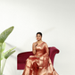 Tissue Silk Saree In Shaded Golden Pink - 005