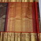 Pure Handwoven Gadwal Silk Saree in Plum Purpule - 007