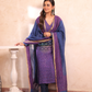 Grape Purple Linen X Linen 2-Piece Set Kurti & Dupatta (UNSTITCHED) - 303