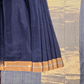 Chanderi Silk Saree With Dark Blue