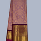 Pure Handwoven Gadwal Silk Saree Purpule -204