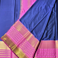 Classic Mysore Silk Saree  |  Navy Blue
