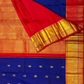 Handwoven Pure Gadwal Silk Saree  |  Berry Blue