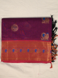 Kanchi Cotton|Purple & Pink