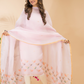 Salt White Cotton Linen 2-Piece Set Kurti & Dupatta (UNSTITCHED) - 116
