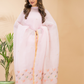 Salt White Cotton Linen 2-Piece Set Kurti & Dupatta (UNSTITCHED) - 116