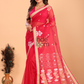 Silk Jamdani Saree With True Black - 151