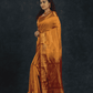Pure Handloom Korvai Mayil-Chakram Saree in Golden Yellow - 144