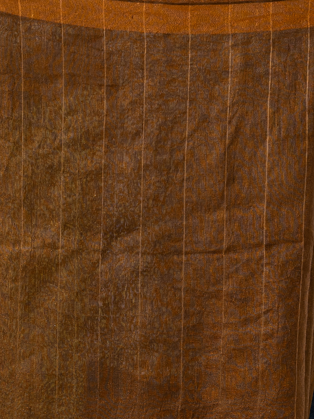 Handwoven Jamdani Linen Saree | Coffee Brown