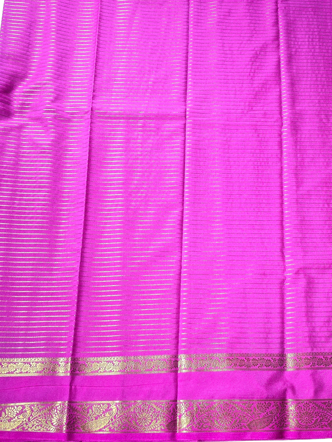 Classic Mysore Silk Saree  |  Coral Red