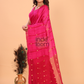 Matka Silk Saree With Dark Pink - 152