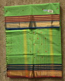 Kanchi Cotton|Green & Teal Blue