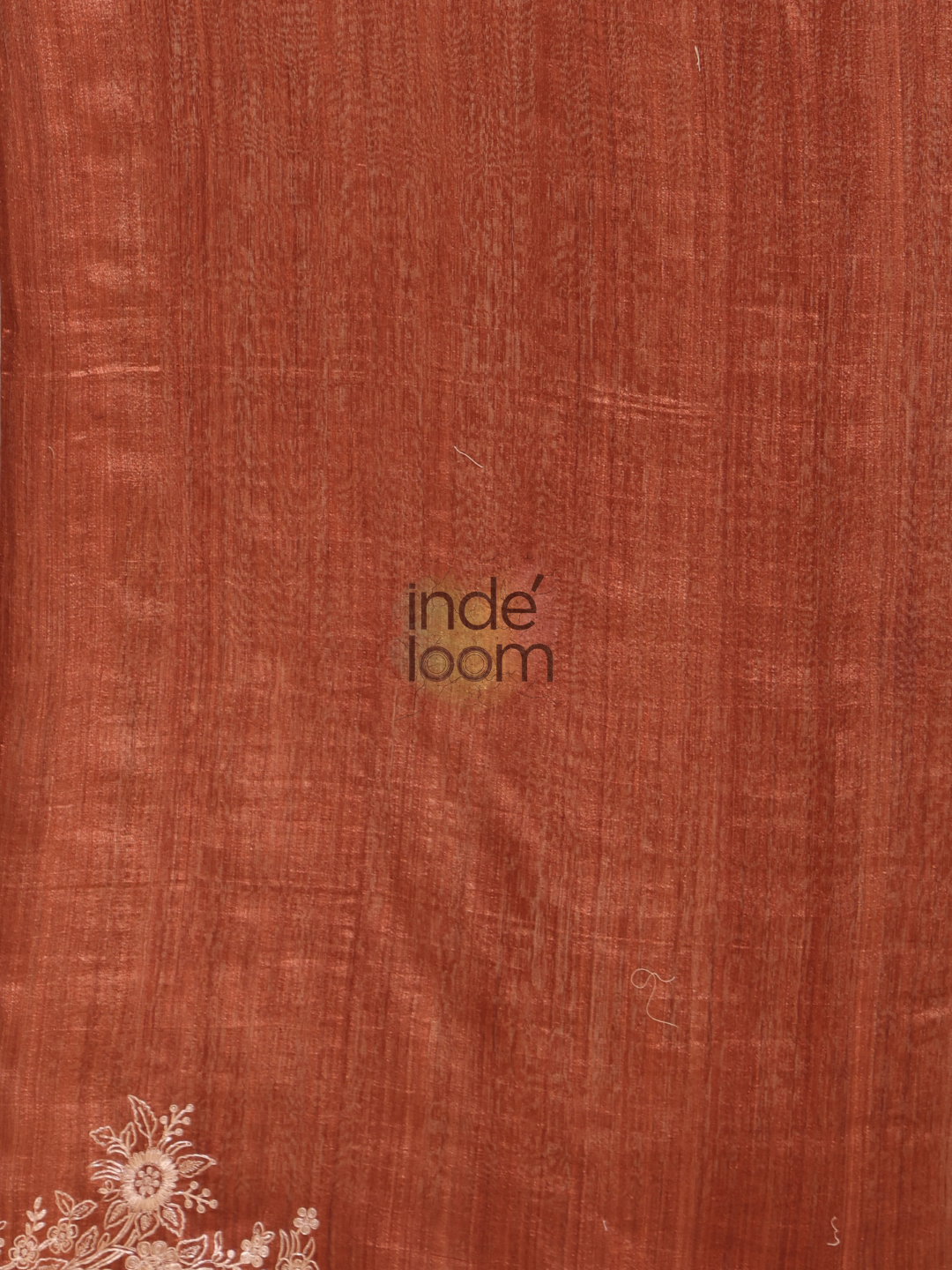 Cotton Silk Jamdani Saree With Red Brown- 130