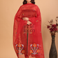 Dupatta With Claasic Red - 039