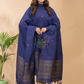 Dark Purpule Organic Linen 2-Piece Set Kurti & Dupatta (UNSTITCHED) - 072