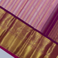 Pure Handwoven Kanchi  Silk Saree In Light Pink -215