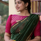 Maheshwari Silk Cotton Saree – Festive Elegance | Green