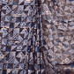 Ajrakh Exclusive designer Chanderi Saree with Floral Zari border - 029 - indeloom