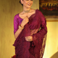 Organza Embroidery Saree With Magenta - 001