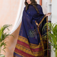 Handwoven Jamdani Muslin Kurti  |  Navy Blue