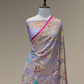 Pure Banarasi Exclusive Ektara Kora JAMDANI Tilfi saree  | Lavender Grey