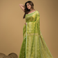Tissue Silk Jamdani Saree Olive Green -043
