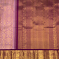 Pure Handwoven Gadwal Silk Saree Purpule -204