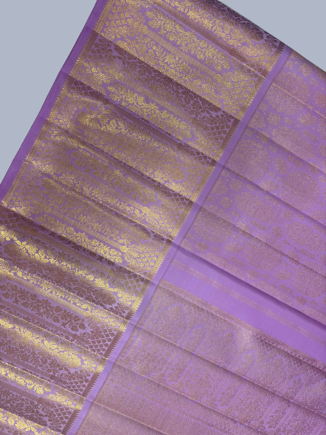 Pure Handwoven Gadwal Silk Saree With Light Pink-031