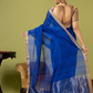 Handwoven Chanderi Silk Cotton Saree | Royal Blue