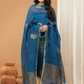 Cassic Blue color Jamdani 2-Piece Set Kurti & Dupatta (UNSTITCHED) - 158