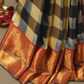 Silk Mark Certified Handloom Kanjivaram Silk Saree  |  Midnight Black