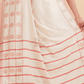 Dewali Saree Handloom Cotton in Red White 017 - indeloom